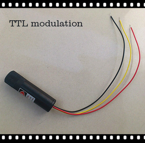 TTL调制 980nm 5mW~250mW IR 脉冲 激光模组 点状/一字线 16*60mm 夜视补光灯激光